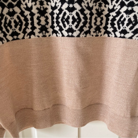 Thakoon Pink and Black Mixed Media Wool Sweater Size Large - Picture 5 of 13